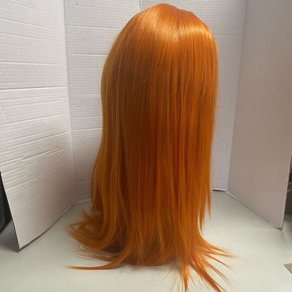 NEMER Long 22” Synthetic Lace Front Turmeric Yellow Orange Wig - Picture 6 of 12
